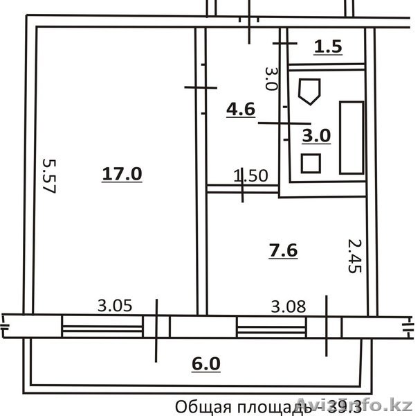 СРОЧНО!!! Продам 1-комн. кв., Уральск, 4 мрн - Изображение #1, Объявление #1111698
