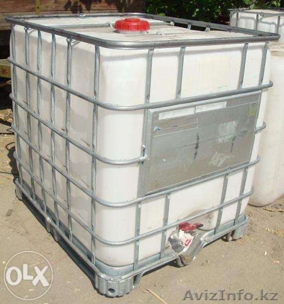 Продам пластиковые емкости для воды/ГСМ объем 1 куб (Б/У) - Изображение #1, Объявление #1259019